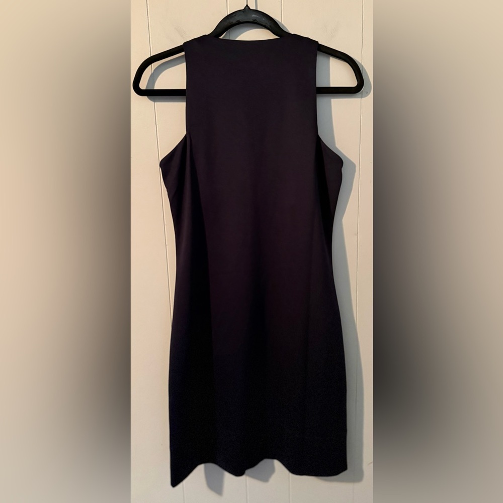 Gretchen‎ Scott Split V Navy Sleeveless Jersey Mini Dress, Size XS - Picture 4 of 7